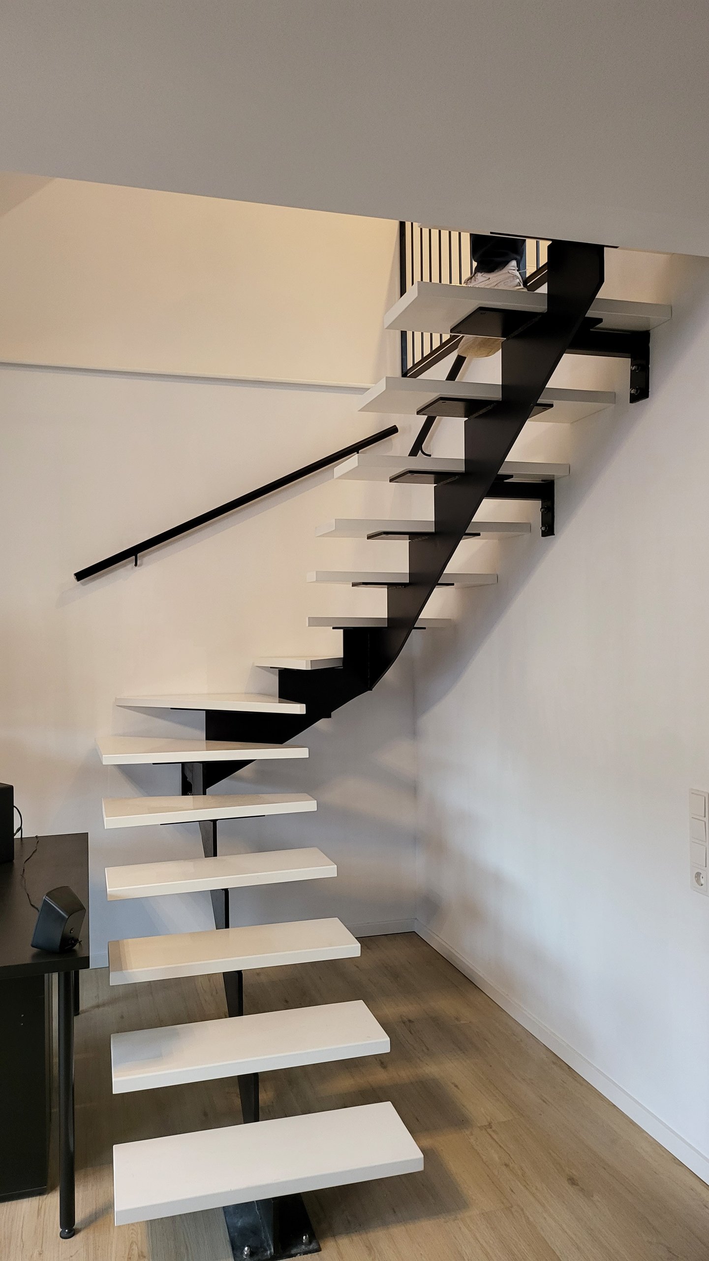 Detailansicht der Stahlverbindungen