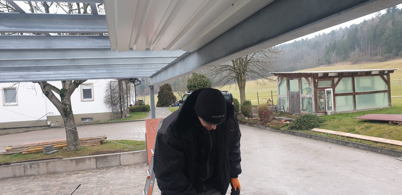Balkonanlage auf dem Reiterhof
